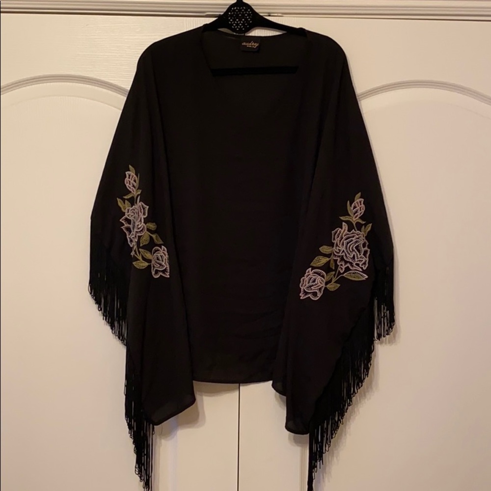 Black fringe tunic